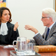 The Judge (Maya Rudolph) debates Michael (Ted Danson).